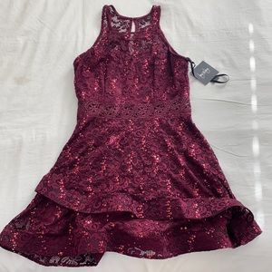 By&By By: Macy’s Burgundy Homecoming Dress